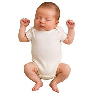 20 Newborn Envelope Neck ONE PIECE Short Sleeves Snap Closure SHIRTS White